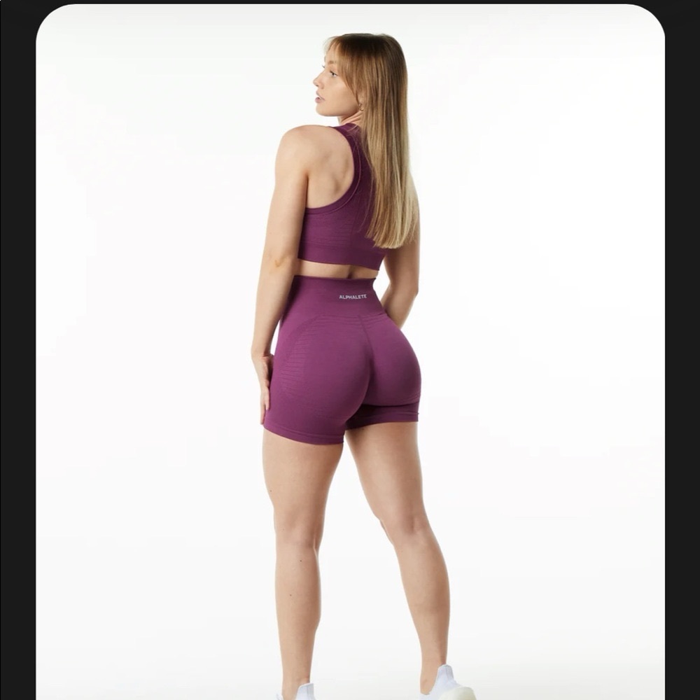 Alphalete Ozone Grape Shorts